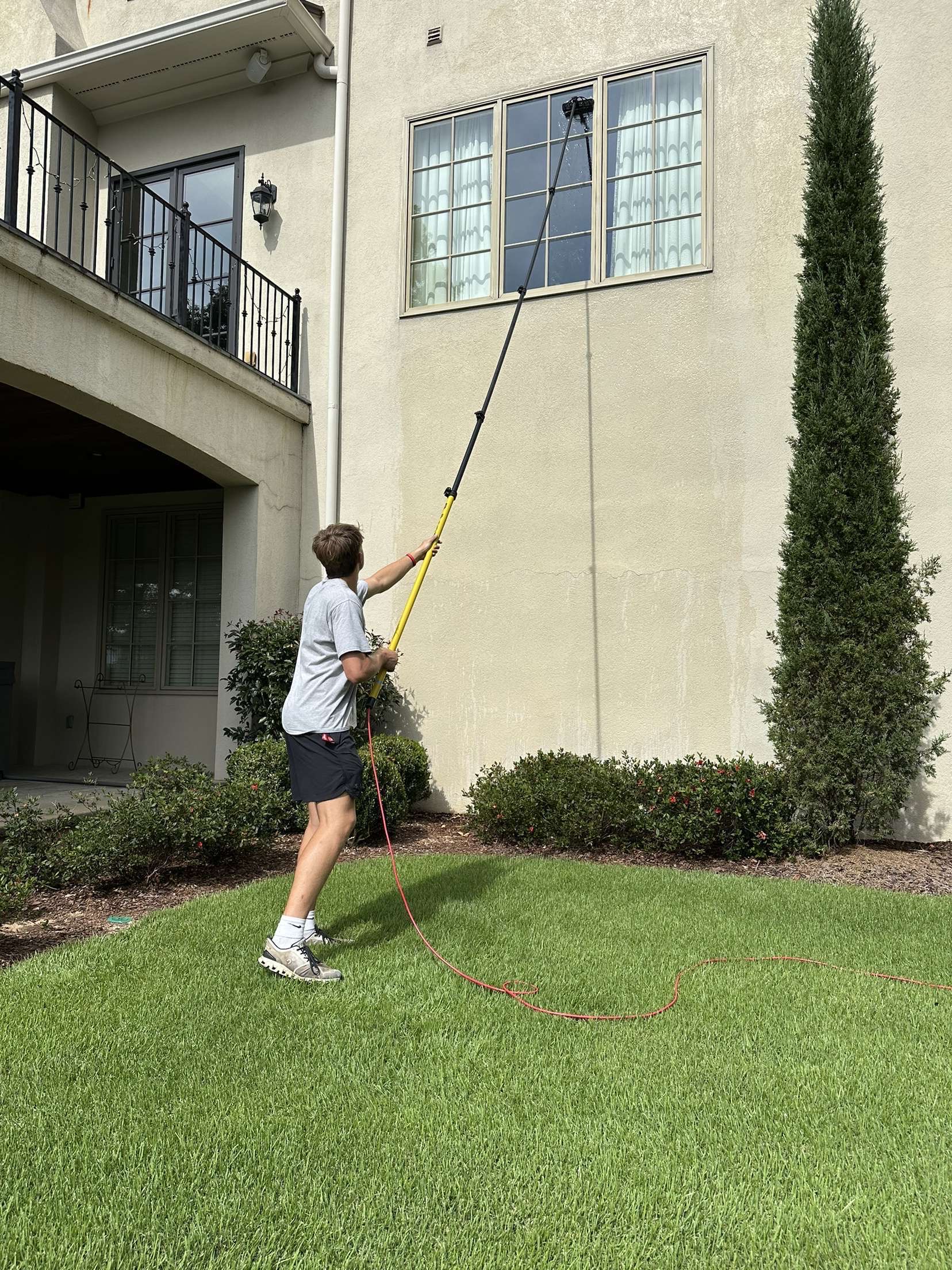High window cleaning service by Tide Windows